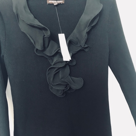 NWT Ruffle Neckline Sweater! - Picture 2 of 2